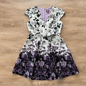 NWT Vince Camuto purple flower dress